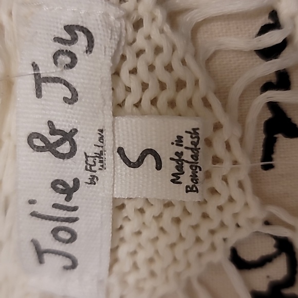 Jolie & Joy boho knitted long vest NWT - Picture 8 of 9